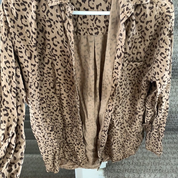 Cheetah button down. - Picture 3 of 3